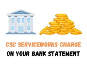 CSC ServiceWorks Charge On Your Bank Statement