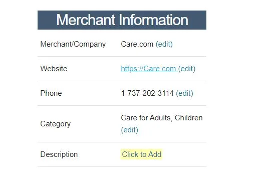 Why did CCI CARE.COM charge me?