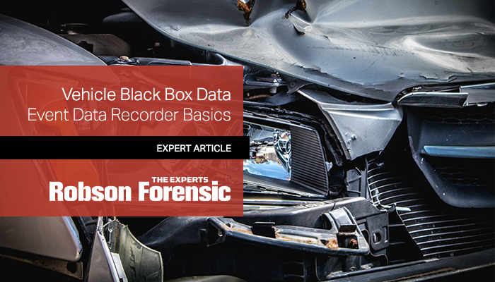 The Role of Black Box Data in Motor Vehicle Accident Investigations