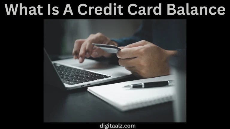 What Is A Credit Card Balance