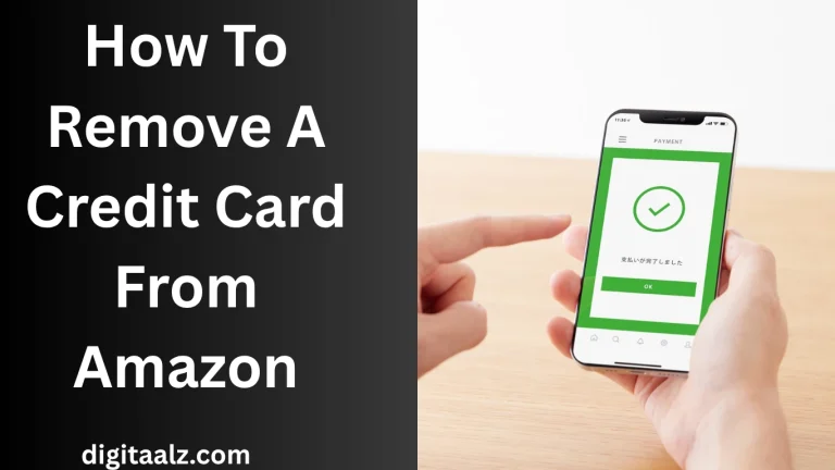 How To Remove A Credit Card From Amazon